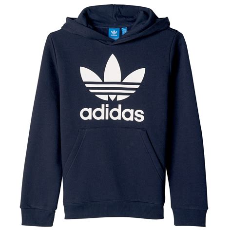 adidas trefoil hoodie kinder weiß|Adidas originals trefoil hoodie men's.